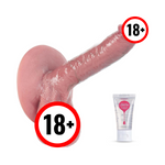 Realistic 7.1" Silicone Dildo – Body-Safe, Strong Suction Cup for G-Spot & Anal Play