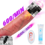 Ultra Fast Thrusting Dildo Vibrator – 8.5” G-Spot & Anal Vibrator with Remote