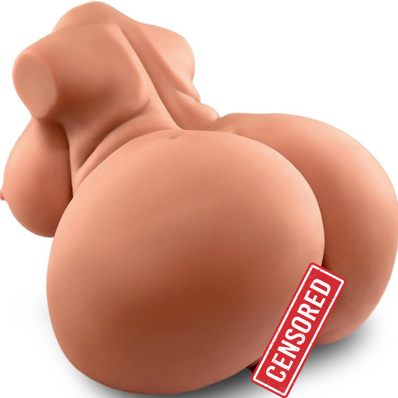 Realistic Brown Curvy Love Doll with Dual Channels – 8.6LB Male Masturbator Toy
