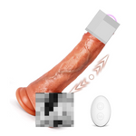 Realistic Thrusting Dildo with 5 Vibration & 3 Thrusting Modes, Hands-Free Play.