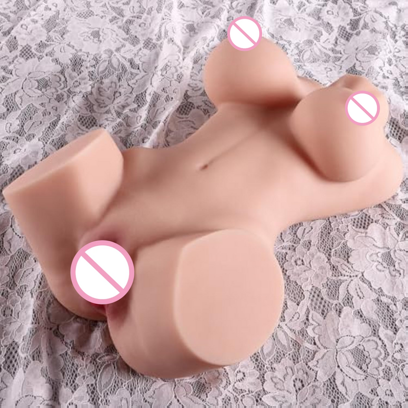 Realistic Sex Doll Men Masturbador 3D Real Boobs Pocket Pussies Anal Male Sex Toys Butt Pussy Adult Toy Hands Free Masturbators Tpe Sex Dolls Mens Masturbator Life Size Torso Fake Ass Vagina