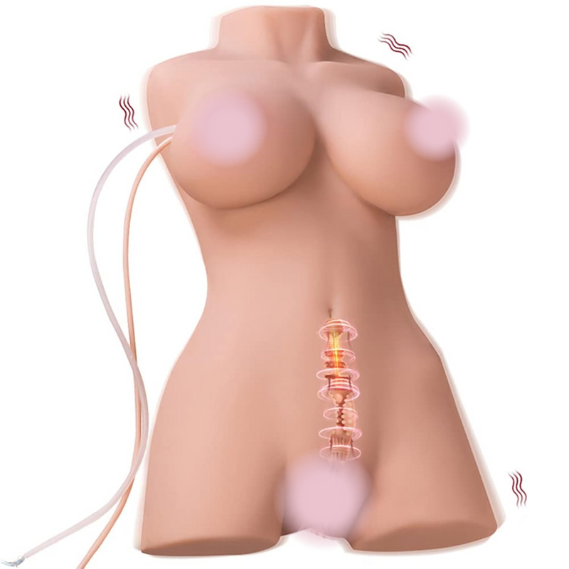 12.7Lb Automatic Cleaning Sucking Vibrating Sex Doll Male Masturbator,Sex Dolls Torso Lifelike Pocket Pussy Ass Big Boobs Adult Sex Toys For Vaginal Anal Breast Sex, Sex Toy For Men Masturbation