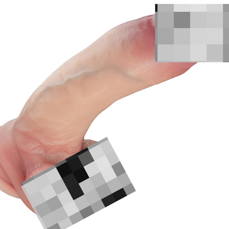 8.6'' White Curved Realistic Dildo For G Spot Stimulation, Soft Dual-Layer Liquid Silicone Thick Lifelike Anal Dildo With Powerful Suction Cup For Hands-Free Play,Adult Sex Toys For Women &Men Couples