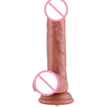 6.8" Dual-Density Dildo, 5" Insertable Realistic Penis With Kliclok System, Hands-Free Play Soft Sex Toy - Beginner Series