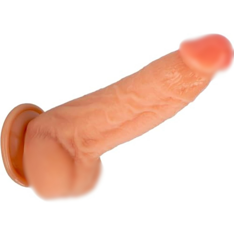 8.8 Inch Realistic Silicone Dildo Adult Sex Toys For Women,Black Big Thick Anal Dildo G Spot Stimulator With Strong Suction Cup, Body-Safe Material Curved Shaft And Balls Lifelike Flexible Men Penis