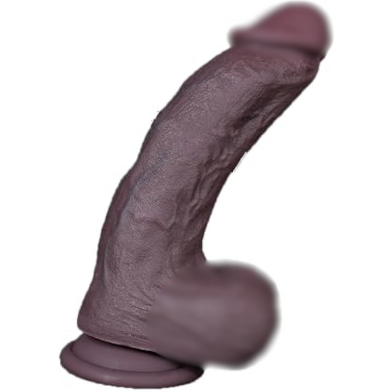 3 Sizes Of Double Layer Silicone Realistic Dildo, Soft Lifelike Dildo Toy Thick Fake Penis Dildo With Strong Suction Cup Adult Sex Toy For Women - M