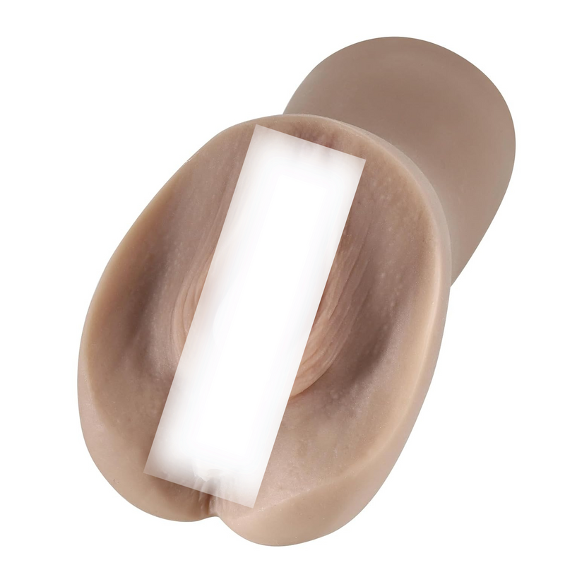 2 In 1 Male Masturbator, Adult Sex Toys For Men, Pocket Pussies For Male Pleasure,Pussy Blowjob Stroker With Realistic Textured Soft Vagina And Tight Anus,Brown