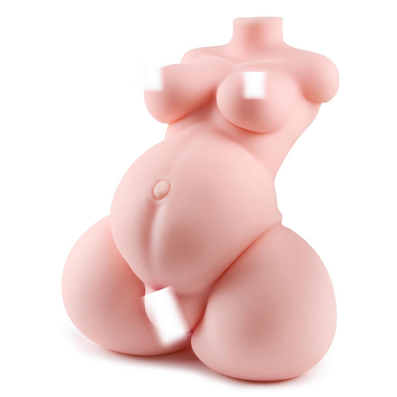 11Lb Adult Sex Doll Torso Male Masturbator, Adult Sex Dolls For Men With Pregnant Belly Pussy Ass Boobs, 3 In 1 Realistic Sex Doll For Men Orgasm