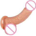7.8" Realistic Dildos Anal Dildos With Strong Suction Cup For Hands-Free, Silicone Penis Anal Play Vaginal G-Spot Stimulation Adult Games Sex Toy For Women Men Couples