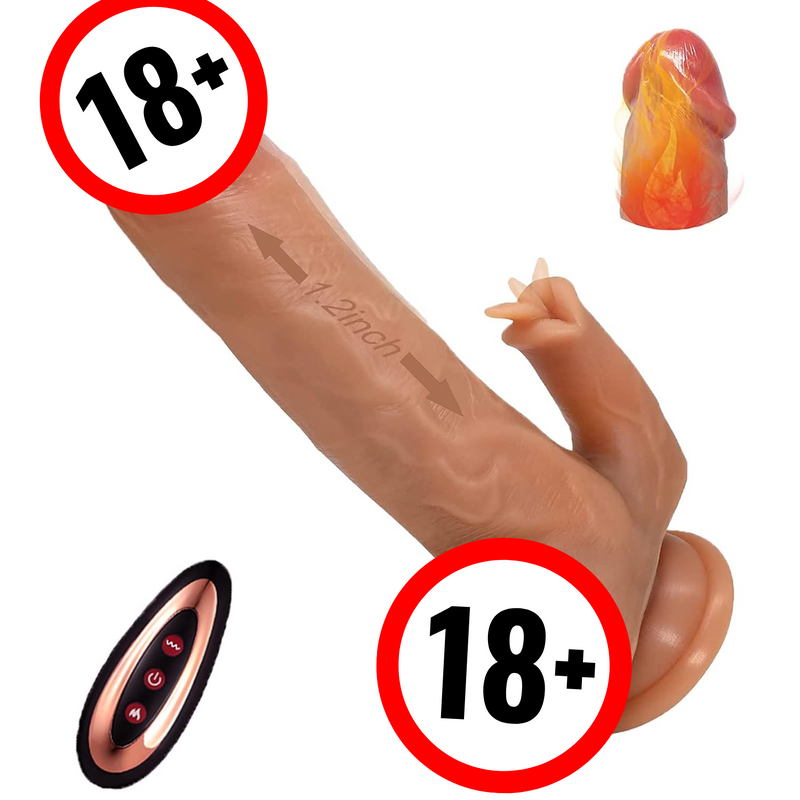 Thrusting Vibrating Dildo, Adult Sensory Toys Sex Dildo 360° Rotating 10 Mould Vibrator Penis 42° Heating Dildos Suction Cup Strapon G Spot Anal Dick Adult Sex Toys For Woman Man Couples Game