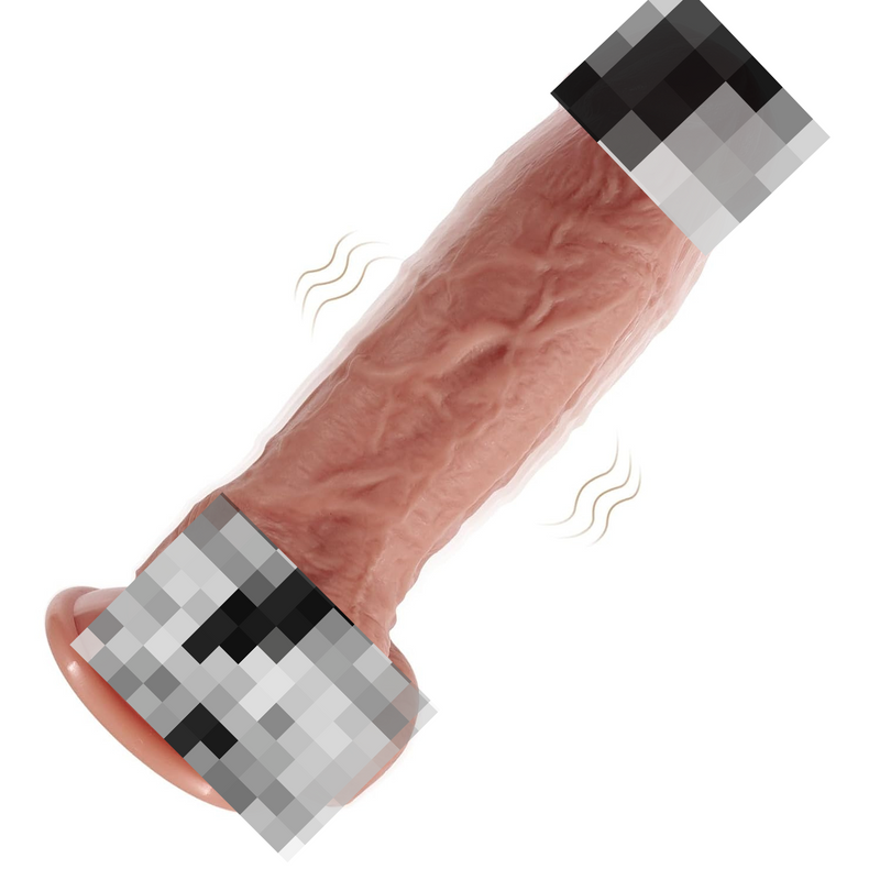 Realistic Dildo Vibrator,8 In Small Glans Big Thick Dildo Silicone With Strong Suction Cup With 10 Modes Vibes For Women Adult Sex Toys For Fema