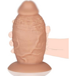 4'' Diameter Extra Wide Silicone Girth Dildo, 8.5 In Huge Thick Anal Dildo Gaint Anal Plug Sex Toy With Strong Suction Cup & Ball-Free Design, Massive Big Fat Dildos For Advanced Women Men Gay (Skin)
