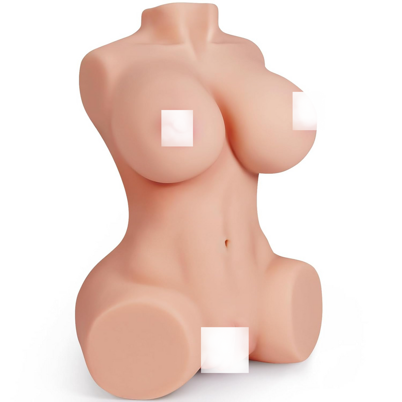 Sex Doll For Men Male Masturbator - 13.3Lb Life-Size Male Masturbators Sex Toys Torso With 3D Textured Pussy And Anal Channel Soft Boobs, Mens Adult Toys Sex Dolls Pocket Pussy (9.1X14.6X6.3 In)
