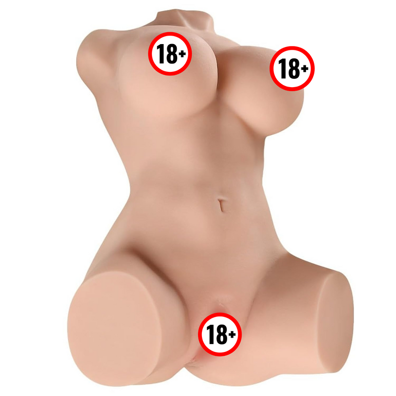 Sex Doll Male Masturbator, Realistic Sex Doll Torso With 3D Buttock, Male Sex Doll With Tight Vaginal And Anal, Lifelike Adult Sex Toy For Men Masturbation