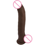 14.57 Inch Huge Dildo Long Realistic Dildos For Women Men, Big Black Cock Anal Dildo With Strong Suction Cup For Hands-Free Play, Giant Massive Dildo Lifelike Large Bbc Adult Sex Toy