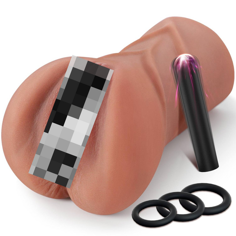 Male Masturbator Male Sex Toy - 4In1 Upgrade Pocket Pussy Sex Toys For Men With Powerful Bullet Vibrator & 3 Penis Ring, 10 Vibrations Modes Adult Toys Mens Stroker