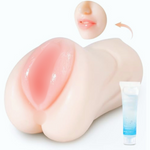 1.45Lb 3 In 1 Male Masturbator, Pocket Pussy Sex Toys For Men With Sexy Mouth, Realistic Vagina And Tight Anus, Adult Sex Doll For Male Grace (Fair)