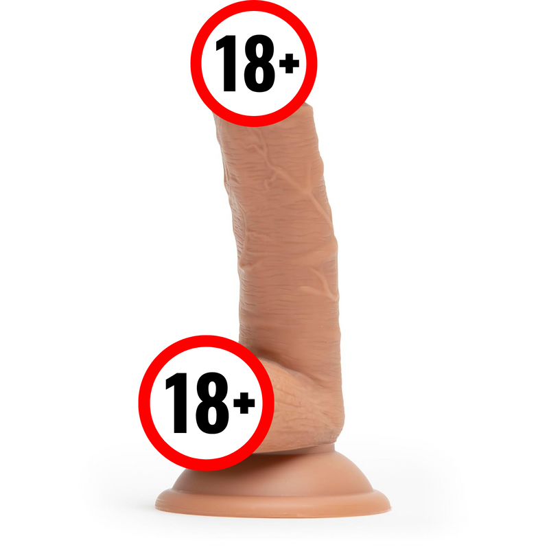 Lifelike Lover Realistic Dildo - 6 Inch Suction Cup Dildo For Women - Beginner Dildo With Flexible Shaft And Balls - Harness Compatible Strap On Dildo - Adult Sex Toy - Flesh Tan
