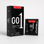Super Thin Black Granular Condoms – 10 Pack