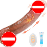 Thrusting Dildo Vibrator – Realistic G-Spot & Anal Stimulator with 9 Modes & Suction