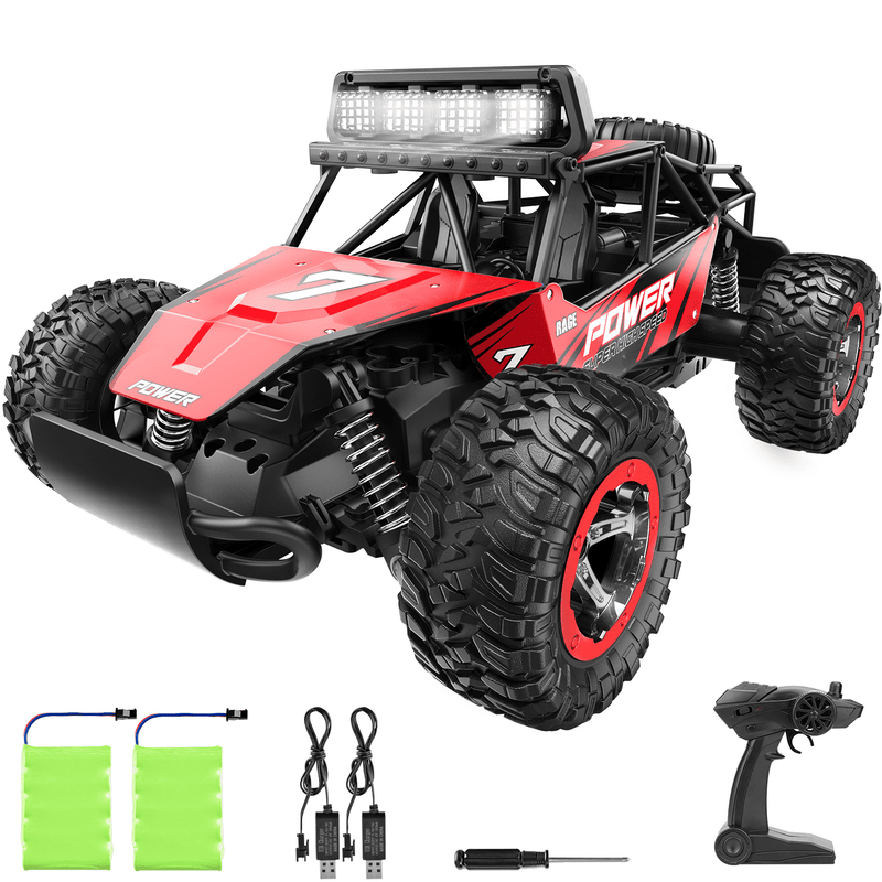 Remote Control Cars Rc Monster Truck Rc Car Toy Car For Adults Boys Kids 6+, 2 Rechargeable Batteries