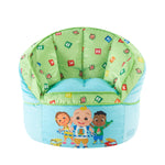 Cocomelon Blue Polyester Round Bean Bag, Jj, Cody, & Nina