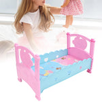 Children Toys,Mini Lovely Simulation Doll Bed Cribs Furniture Baby Play House Toys Accessories, Doll Cribs