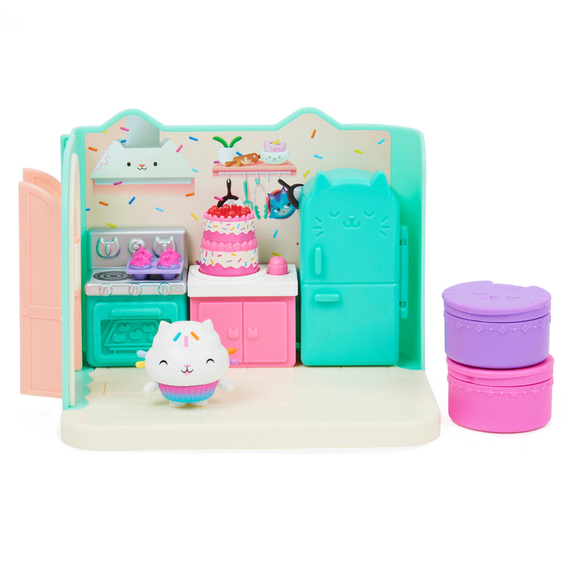Gabbyâ€S Dollhouse, Bakey With Cakey Kitchen Playset With Figure, For Ages 3 And Up
