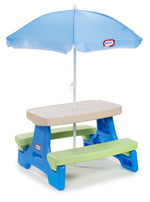 Easy Store Kids Picnic Table With Umbrella