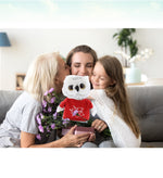 Dollibu I Love You Plush Gray Owl - Cute Stuffed Animal With Red Shirt For Valentine, Anniversary, Romantic Date, Boyfriend, Or Girlfriend Gift - 9 Inches
