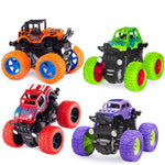 2 Pack Pull Back Cars Toys Trucks,Friction Powered Cars For Kids,Toddler Toys Inertia Car Toys For 2 3 4 5 + Year Old Boys Girls