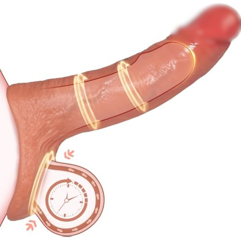 Reusable Penis Sleeve, Adult Penis Sleeve Extender Ultra-Soft Penis Enlarger Realistic Dildo Cock Sleeve For Couples Silicone Penis Ring For Men