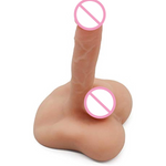 Realistic Dildo Masturbator Penis Sex Doll Torso With Testicles Anal Hole Flexible G-Spot Dildos Prostate Massage Masturbation Cock Sex Toys For Women Men And Couples