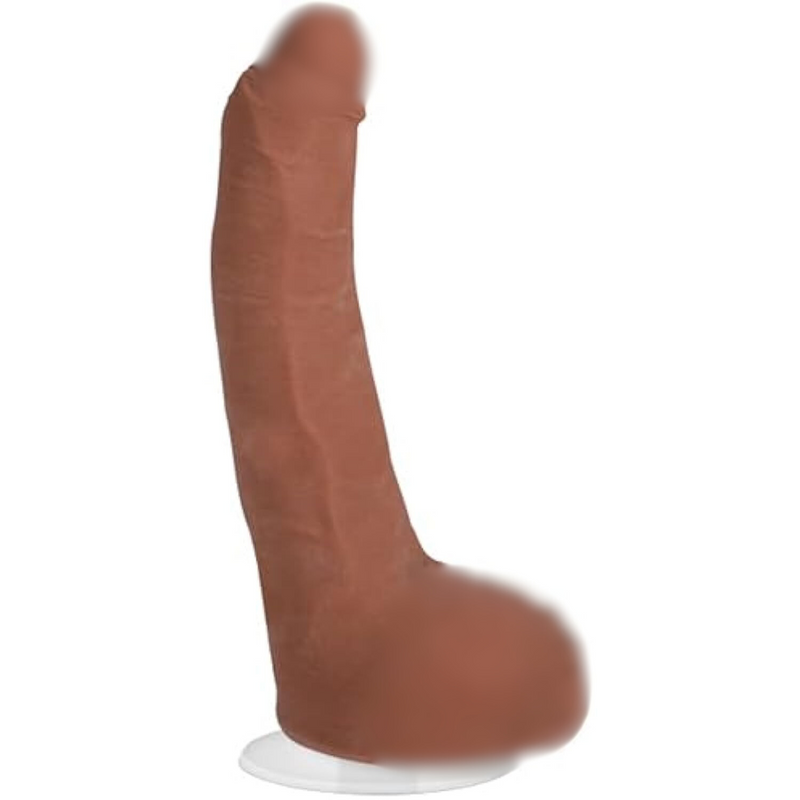 Doc Johnson Signature Series - Leo Vice - 7.5 Inch Realistic ULTRASKYN Dildo with Removable Vac-U-Lock Suction Cup - F-Machine & Harness Compatible - for Adults Only, Caramel