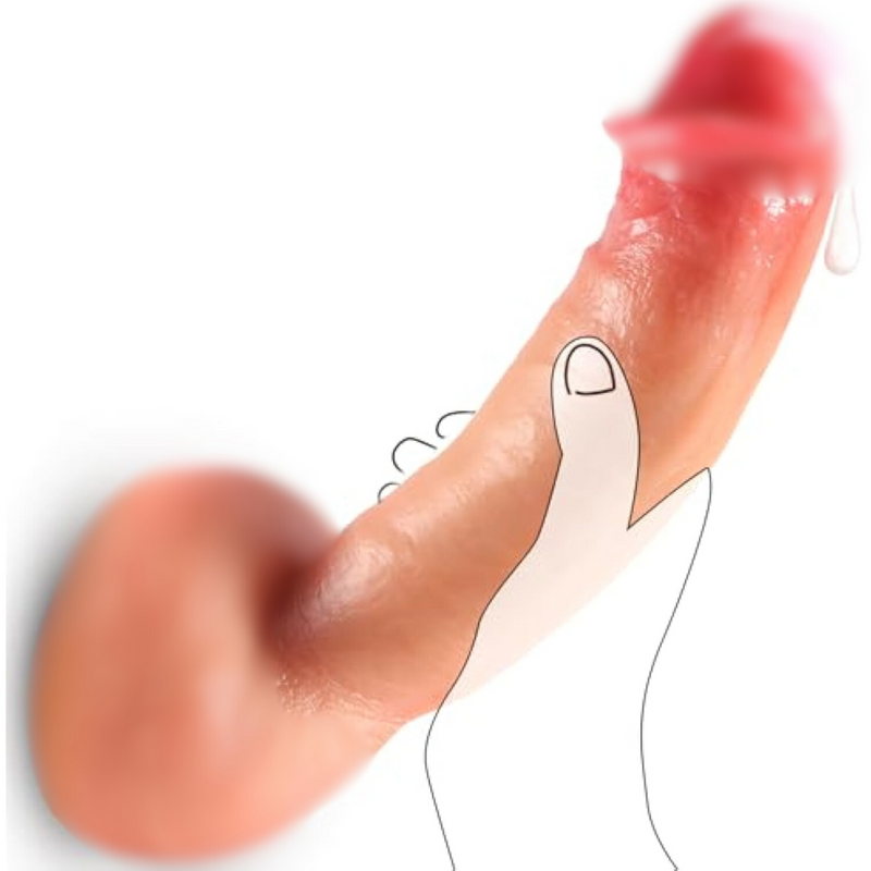 Realistic Dildo With Strong Suction Cup - Liquid Silicone Dildo For Women'S Sensory Pleasure, Perfect For Same-Sex Anal Fantasy, G-Spot Stimulation, And Anal Play - Adult Couples Sex Toy