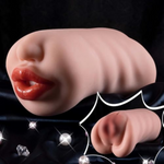 Pocket Pussy Male Masturbator - Deep Troat Oral Blow Job Men Stroker With Tight Virgina & Realistic Textured Month, Adult Oral Sex Toys For Men Male Masturbation