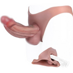 Realistic Strapon Penis, Silicone Wearable Dildo Panties, Dick Extender With Pennis Sleeve Enlarger Male Masturbator Mens Adult Couples Lesbian Sex Toys