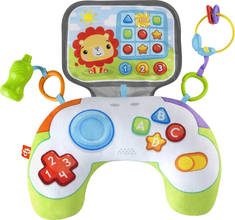 Fisher Price Littlest Gamer Tummy Wedge With 2 Linkable Baby Toys For Newborns