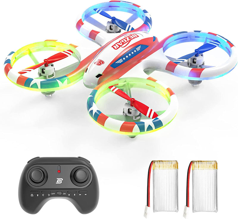 Drones Mini Drone Rc Drone For Kids, Indoor 3D Flip Glow Up Stunt Drone With Led Light, White