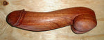 Wooden 8-Inch Brown Dildo, Smooth, Durable, and Eco-Friendly Adult Toy