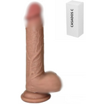 Silicone Realistic Dildo Fake Penis For Vaginal And Anal Sex, Adult Sex Toy G-Spot Prostate Orgasm Lifelike Dick With Strong Suction Cup Compatible Strap-On Harness, Flesh