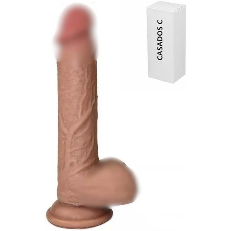 Silicone Realistic Dildo Fake Penis For Vaginal And Anal Sex, Adult Sex Toy G-Spot Prostate Orgasm Lifelike Dick With Strong Suction Cup Compatible Strap-On Harness, Flesh