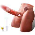 Male Sex Doll With 9 Inch Strong Thrusting & Vibrating Dildo For Women, Adult Torso Sex Dolls Unisex Masturbator With Big Butt Tight Anal Sex Toys For Men Gay Couple Masturbation 10Lb