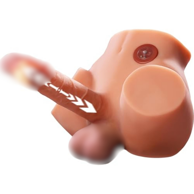 Male Sex Doll With Realistic Thrusting Dildo, Adult Torso Sex Doll With 6In Vibrating Dildo For Women G-Spot Anal Stimulation, Unisex Masturbator With Big Ass Tight Anal Sex Toy For Gay Couple