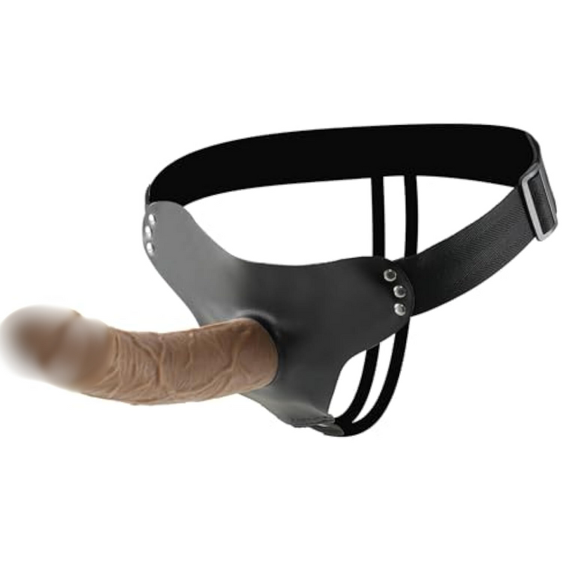 Strap On Realistic Dildo Harness For Pegging, Big Thick Silicone Anal G-Spot Stimulator, Wearable Penis Cock Prostate Pantie Sex Toys With Suction Cup For Women Men Gay Lesbian Couple Beginner