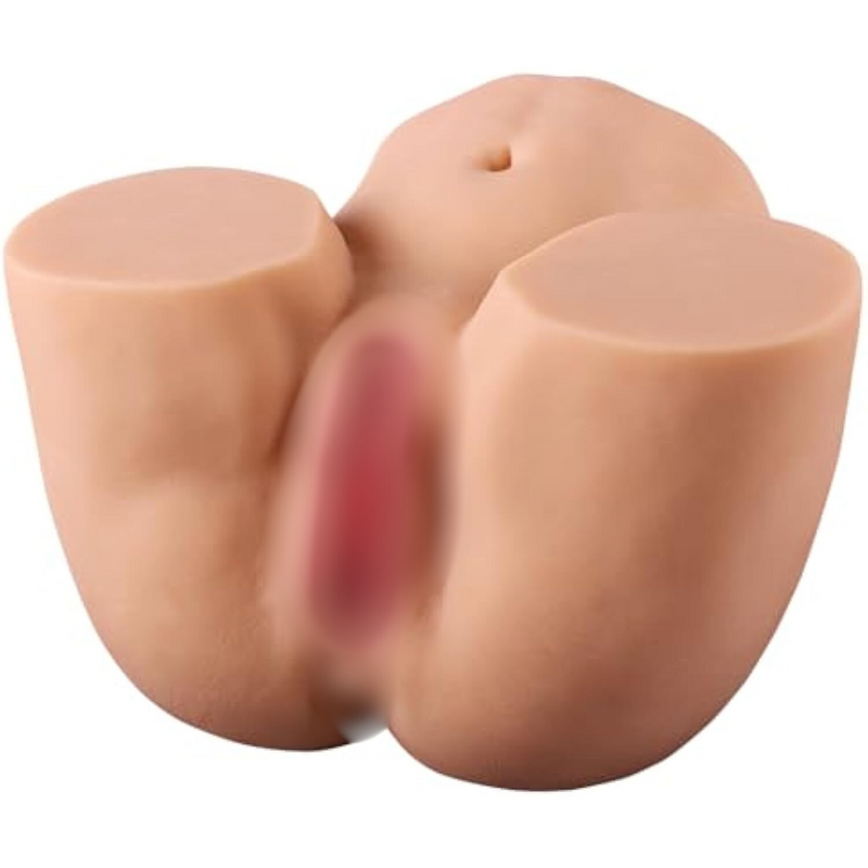 Pucket Pussy Ass Sex Doll For Men Adult Sex Toys With Pink Vaginal And Anal Channel, 12.13Lb Male Masturbator Sex Female Butt Stroker For Mens Sex Pleasure, Flesh Color