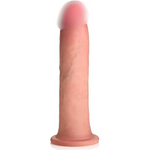 Jock 8" Dual Density Dildo For Men, Women, & Couples. Body Safe Ultra Realistic Premium Silicone Dildo. 1 Realistic Dildo 8 Inches Light.