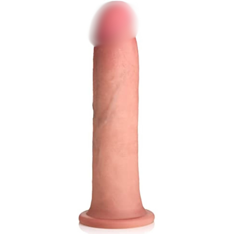 Jock 8" Dual Density Dildo For Men, Women, & Couples. Body Safe Ultra Realistic Premium Silicone Dildo. 1 Realistic Dildo 8 Inches Light.