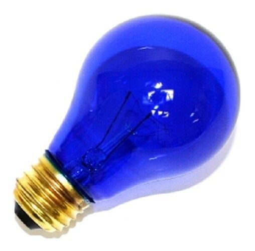 BULBRITE 105325 25W 120V A19 INCAND E26 BASE TRANSPARENT BLUE BULB (Pack of 2)