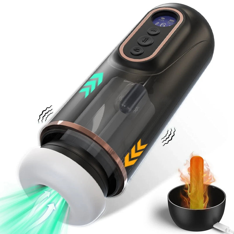 Automatic Male Masturbator Sucking Thrusting Stroker Pocket Toy
